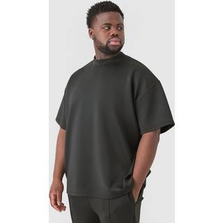 Mens Black Plus Oversized Scuba T-shirt