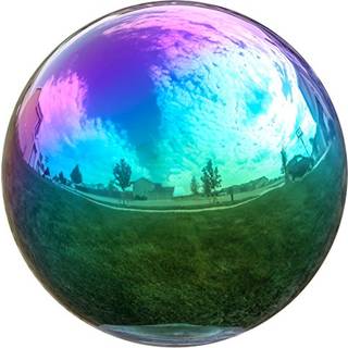 Lily's Home Gazing Globe Mirror Ball in Rainbow Rustfrit st?l - 12 tommer