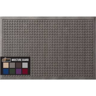 Gorilla Grip Ultra Absorbent Moisture Guard Doormat absorberer op til 1,7 kopper vandfarvning og fade resistent pigget gummi,