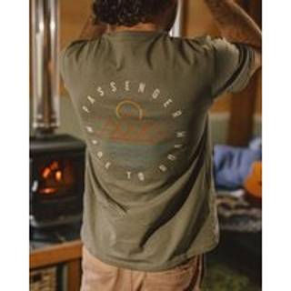 Passenger Escapism Recycled Cotton T-shirt - S - dusty olive