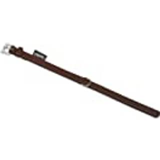 Læderhalsbånd SOUTH - S-M: 42 cm (33-39 cm) - 19/21 mm - Brun
