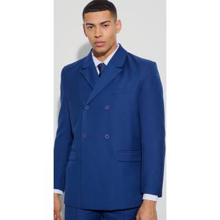 Mens Navy Double Breasted Blazer