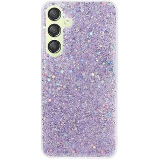 Samsung Galaxy S24 Glitter Flakes TPU Cover - Lilla