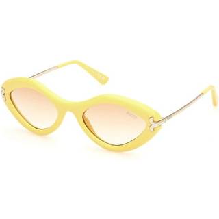 Emilio Pucci Kvinde EP0223 39F Solbriller Acetat Gul Brun Geometrisk Normal Skygge
