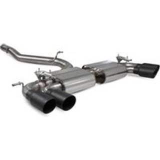 Scorpion Non-Resonated Cat/GPF Back System with Electronic Valves - VW MK7.5 Golf R - Daytona Ceramic