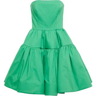 Oscar de la Renta Strapless cotton minidress - green - M