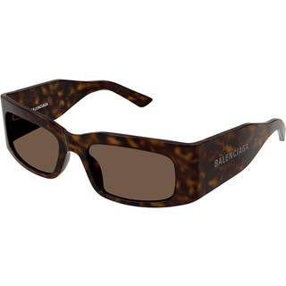 Balenciaga Unisex BB0328S 002 Solbriller Acetat Havana Brun Firkantet