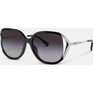 Coach HC8396U CR620 50028G 56 Solbriller Kvinder Black - Silver - 56mm