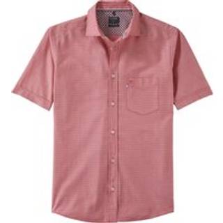 OLYMP Herren Kurzarmhemd rot