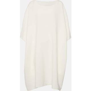 The Row Abasi oversized wool and silk midi dress - white - L