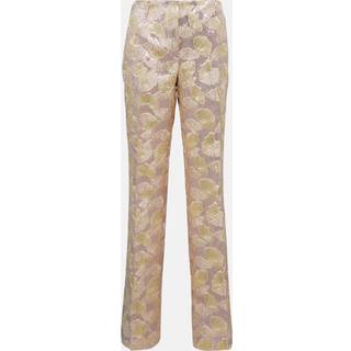 Dries Van Noten Jacquard lamÃ© flared pants - gold - XXS