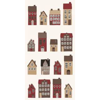 Serviet med julehuse 16 stk pr pakke