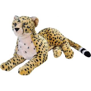 Wild Republic Jumbo Cheetah Plys kmpe tjdyr Plys legetjsgaver til brn 30 tommer