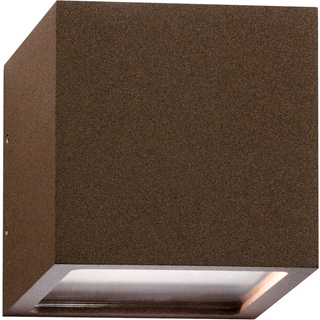 LIGHT-POINT CUBE D10 LED RUST VÆGLAMPE