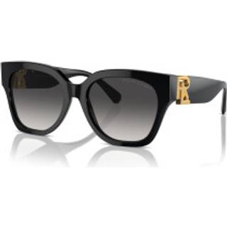 Ralph Lauren Kvinde RL8221 THE OVERSZED RICKY 50018G Solbriller Acetat Sort Grå Sommerfugl Normal Skygge