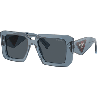 Prada PR 23YSF Asian Fit 19O70B 52 Solbriller Kvinder Blue - Transparent Graphite Blue - 52mm