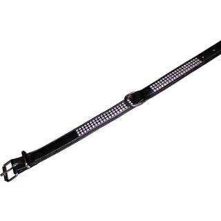 Halsbånd Crystal - Trippel række - M-L - Sort