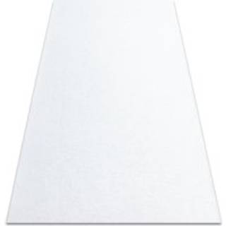 Tæppe RUMBA 1950 enkelt farve klaret, hvid 80x300 cm