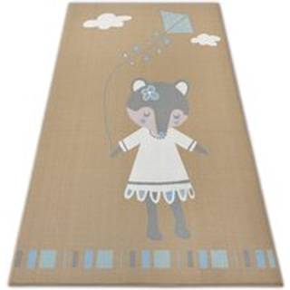 TÆPPER til børn LOKO Mus beige skridsikker 120x170 cm