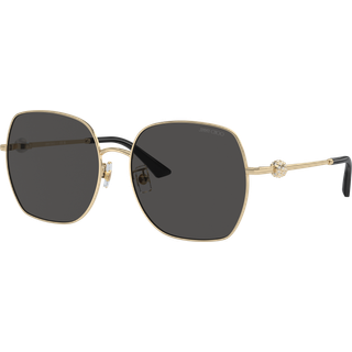 Jimmy Choo Kvinde JC4008HD 300687 Solbriller Metal Guld Grå Firkantet Normal