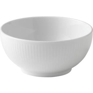 Royal Copenhagen - White Fluted Skål 47 cl / 13 cm - Serveringsskåle - Porcelæn