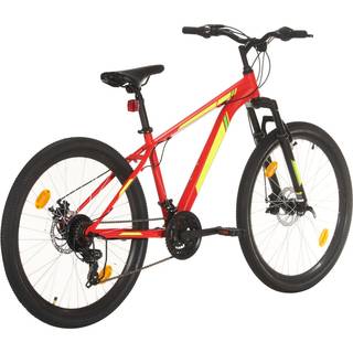 mountainbike 21 gear 26 tommer hjul 49 cm rød