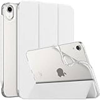 Moko Case Fit New iPad Mini 6 2021 (6. generation 8,3 tommer) Bl?d TPU -gennemsigtig frostet bagcover Slim Smart Shell Stand Folio Case til iPad