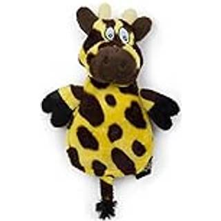 H?r doggy tygge vagtlejligheder leget?j giraff gul/brun ultralyd stille squeaker hund leget?j stort