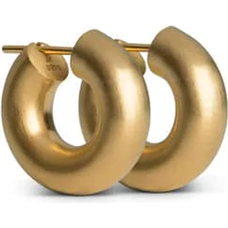 Jane Kønig - Small Chunky Hoops mat forgyldte