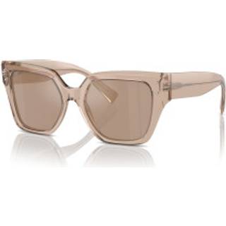 Dolce & Gabbana Kvinde DG4471 34325A Solbriller Acetat Brun Brun Firkantet Normal Flash