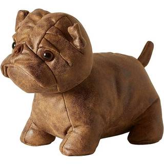 Da'Core Dørstopper bulldog 23 cm polyester mørk brun