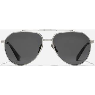 Dolce & Gabbana Mand DG2302 136648 Solbriller Metal Sølv Grå Pilot Polariseret