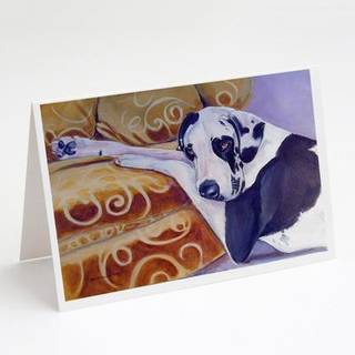 Harlequin Natural Great Dane lykønskningskort og konvolutter pakning af 8