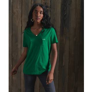 Superdry Essential T-shirt med V-hals, fremstillet i økologisk bomuld