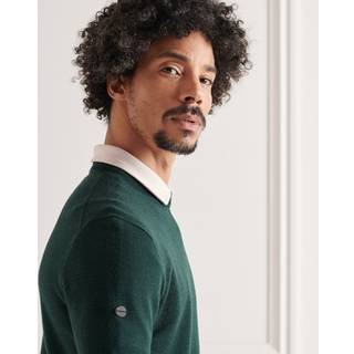 Superdry Let trøje i merinould med rund hals