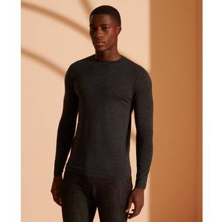 Superdry Let trøje i merinould med rund hals