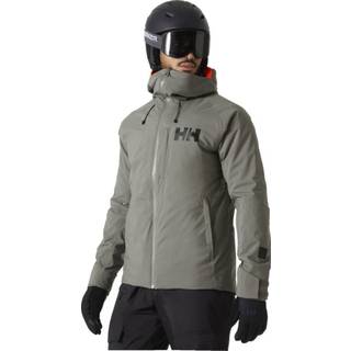 Helly Hansen Men's Powderface Insulated Ski Jacket Skijakke Herre - Concrete - Concrete / S