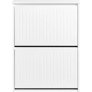 SoBuy Skoskab med skohylde og skuffer i hvidt design