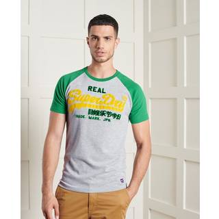 Superdry Tofarvet Vintage Logo T-shirt med raglanærmer