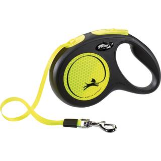 Flexi New NEON leash M 5M 25KG black/neon yellow