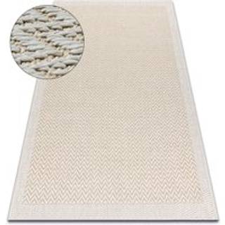 Tæppe ORIGI 3726 fløde - Zigzag ladvævet SISAL snor 116x170 cm