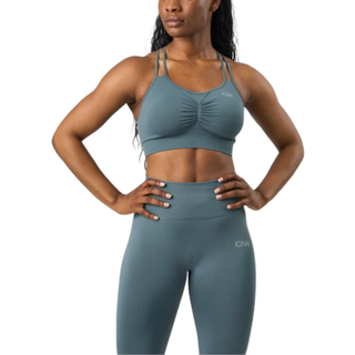 Define Seamless Scrunch Sports Bra Jungle Green