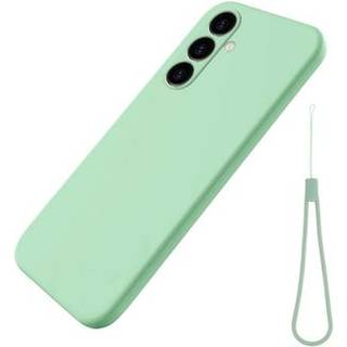Samsung Galaxy A25 Liquid Silikone Cover med Strop - Grøn