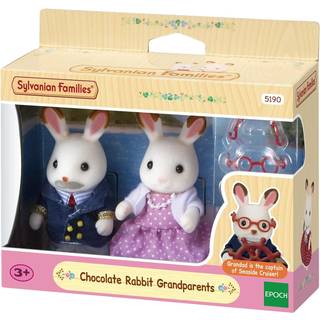 Sylvanian Families Figursæt Chokolade Kaninbedsteforældre