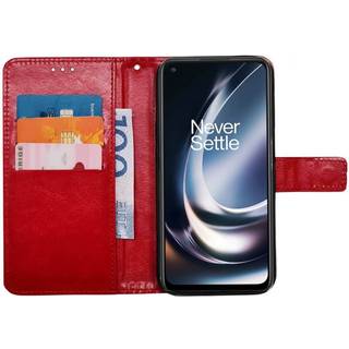 Wallet cover 3-kort OnePlus Nord CE 2 Lite 5G - Rød