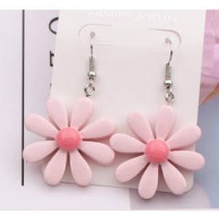 Øreringe Yvonnes marguerit øreringe, lyserød