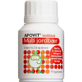 Apovit multi jordbær- Fri fragt over 249