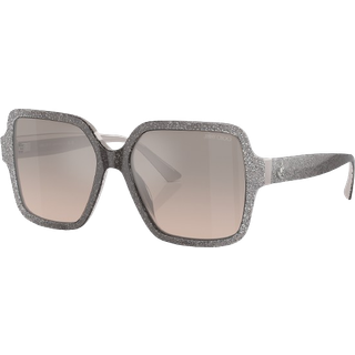 Jimmy Choo Kvinde JC5005 50426I Solbriller Acetat Brun Brun Firkantet Normal Skygge