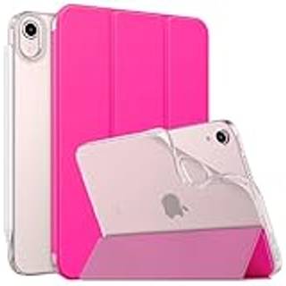 Moko Case Fit New iPad Mini 6 2021 (6. generation 8,3 tommer) Bl?d TPU -gennemsigtig frostet bagcover Slim Smart Shell Stand Folio Case til iPad