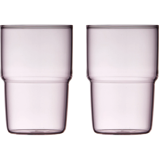 Lyngby Glas Torino glas 40 cl 2-pak Pink